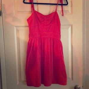 Summer red dress